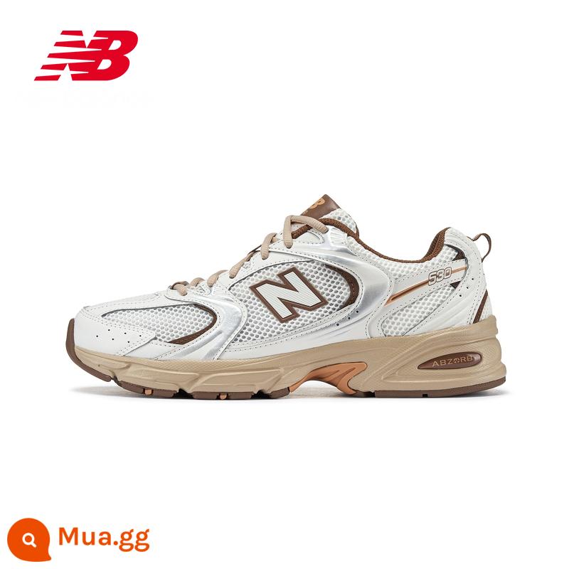 [niko và...người mẫu hợp tác] Giày cũ nam và nữ chính thức mùa thu mới của New Balance MR530NI - Caramen Latte MR530NI Trắng