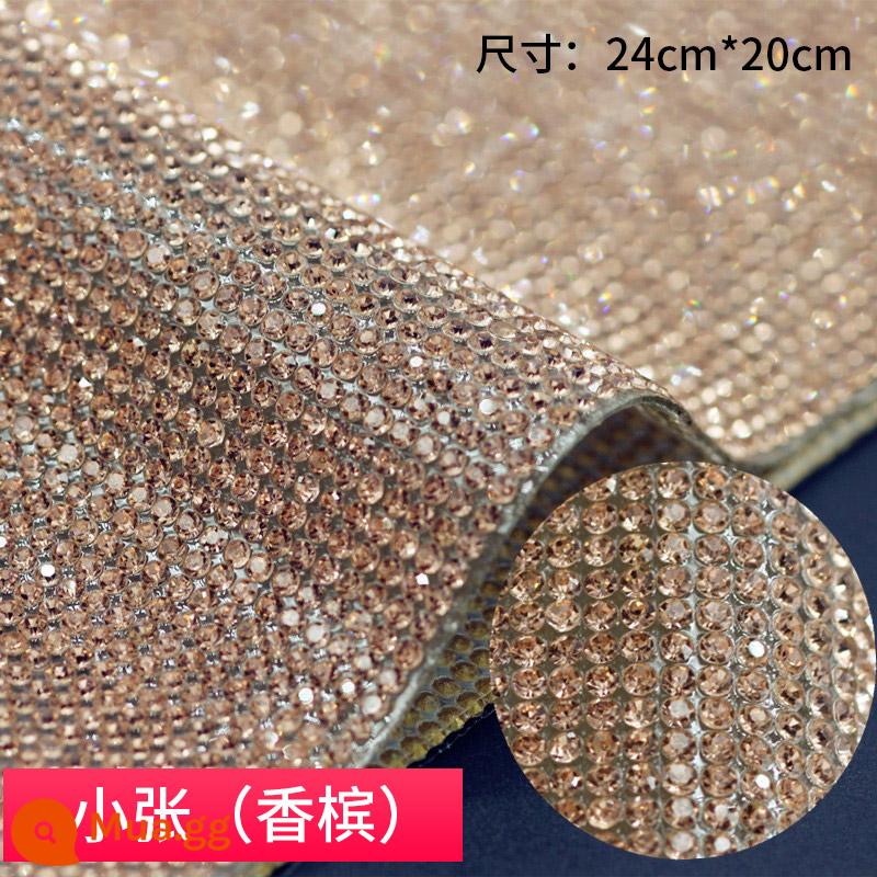 Kim cương phim dán xe khoan sáng tạo rhinestone dán cơ thể khoan nội thất ô tô phụ kiện kim cương dán điện thoại di động DIY handmade dán - Màu rượu sâm panh Xiao Zhang