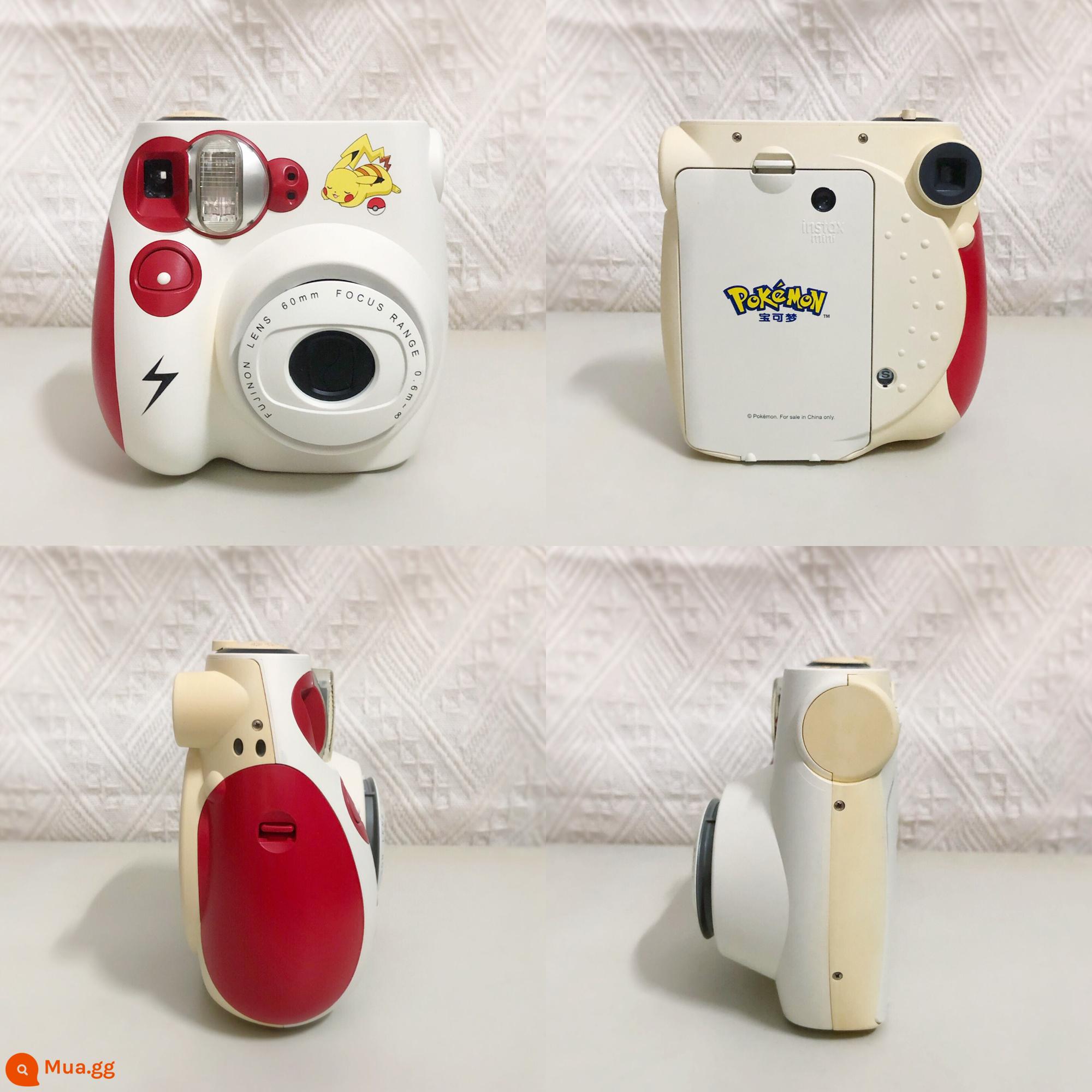 Máy ảnh lấy liền Polaroid mini7c/mini7s/mini8/mini11 đã qua sử dụng của Fuji Nhật Bản - mini7c Pokémon 95 phần mới bị ố vàng