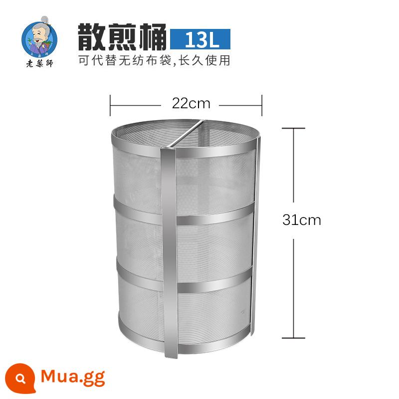 Máy sắc thuốc cũ thùng sắc đặc biệt inox 304 / 8L / 13L / 20L - 13L (chỉ dành cho dược sĩ cũ)