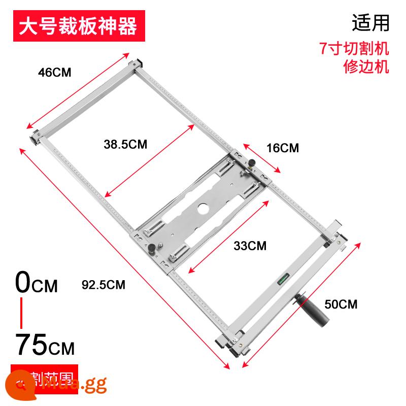 Đá Cẩm Thạch Máy Di Động Cưa Đa Năng Bảng Cắt Hiện Vật Chế Biến Gỗ Máy Cắt Nhỏ Tấm Đế Sửa Đổi Giá Đỡ Định Vị Người Ủng Hộ - Dụng cụ cắt tấm lớn bằng thép không gỉ dày (model đặc biệt 7 inch)