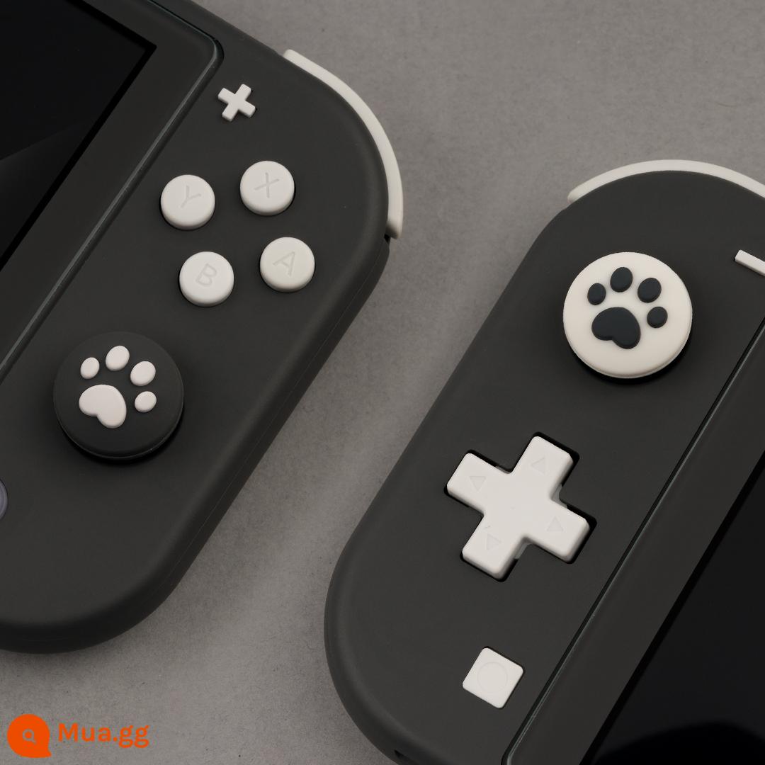 Cực kỳ muốn Bộ chuyển đổi Nintendo nắp mèo móng vuốt rocker nắp rocker joycon NS nắp bảo vệ nắp nút lite - mũ lưỡi trai hình móng vuốt mèo màu xám nhạt