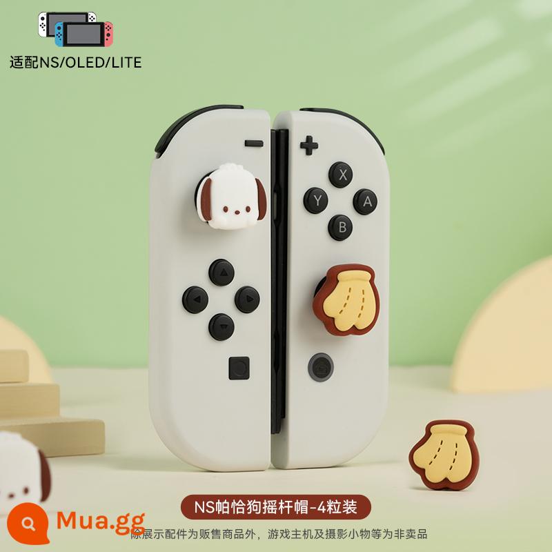 Cực kỳ muốn Nintendo switch rocker cap Sanrio silicone cap xử lý button cap oled nắp bảo vệ ns phụ kiện - [NS/OLED/LITE] Mũ rocker chó Pacha