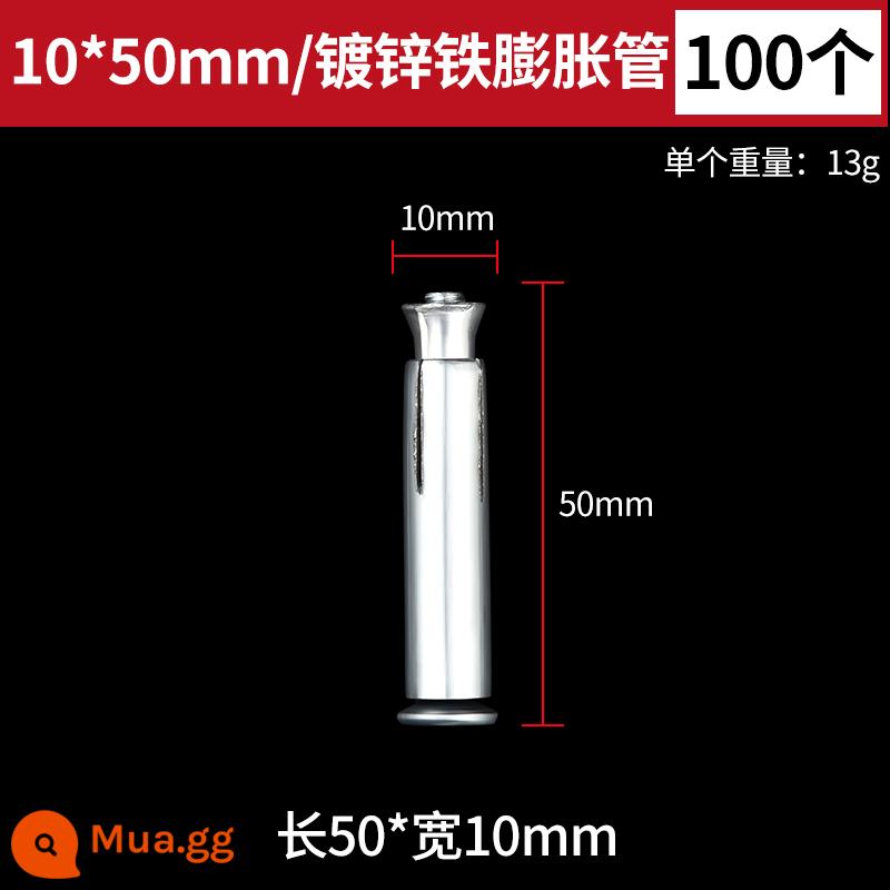 Phụ kiện gạch treo khô, ốc vít, đá phiến, đá cẩm thạch, mặt treo tấm sắt mới, đinh treo điểm, mặt treo khô - Sắt mạ kẽm 10*50 màu đỏ tím mở rộng 100 miếng