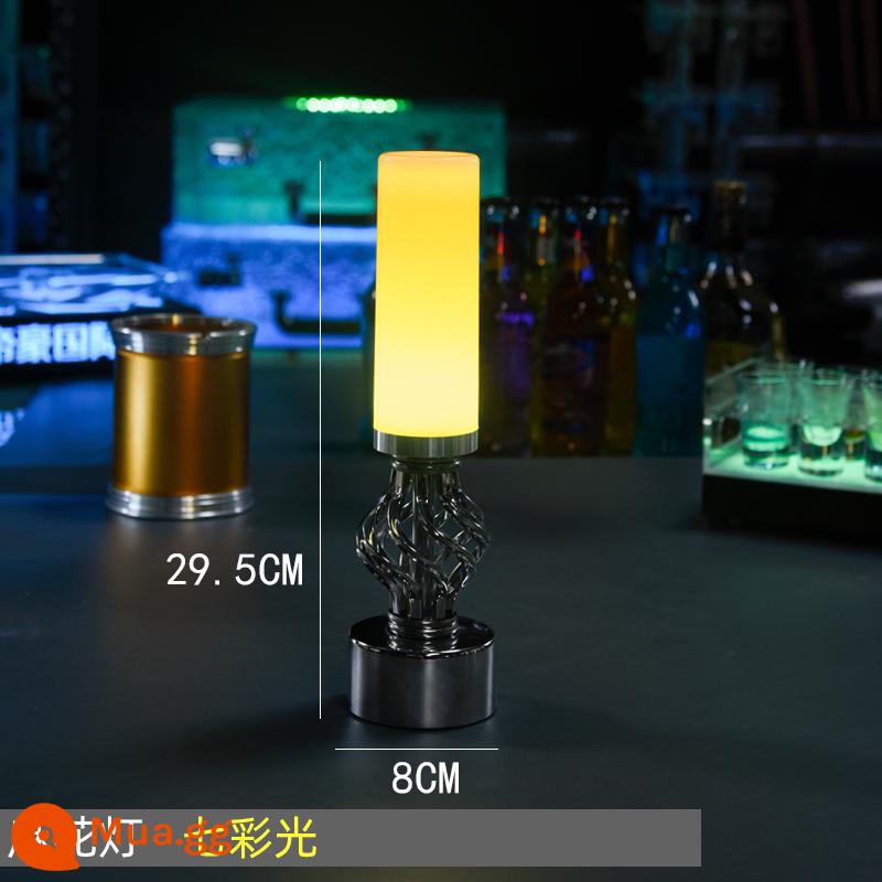 Đèn bàn bar có thể sạc lại kiểu cũ đèn bàn led bar kịch bản giết chết bầu không khí ánh sáng ban đêm số dịch vụ đèn bữa ăn rõ ràng đèn bàn bar - Đèn lồng xoắn ánh sáng đầy màu sắc