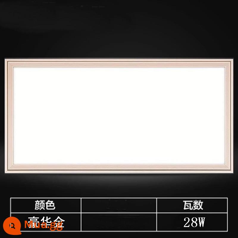 335x335x670 thích hợp cho Alfie tích hợp đèn led panel âm trần phòng bếp bột chiếu sáng phòng 33.5 - (Vàng sang trọng) 335x670 đèn vuông 28 watt chất lượng cao cấp