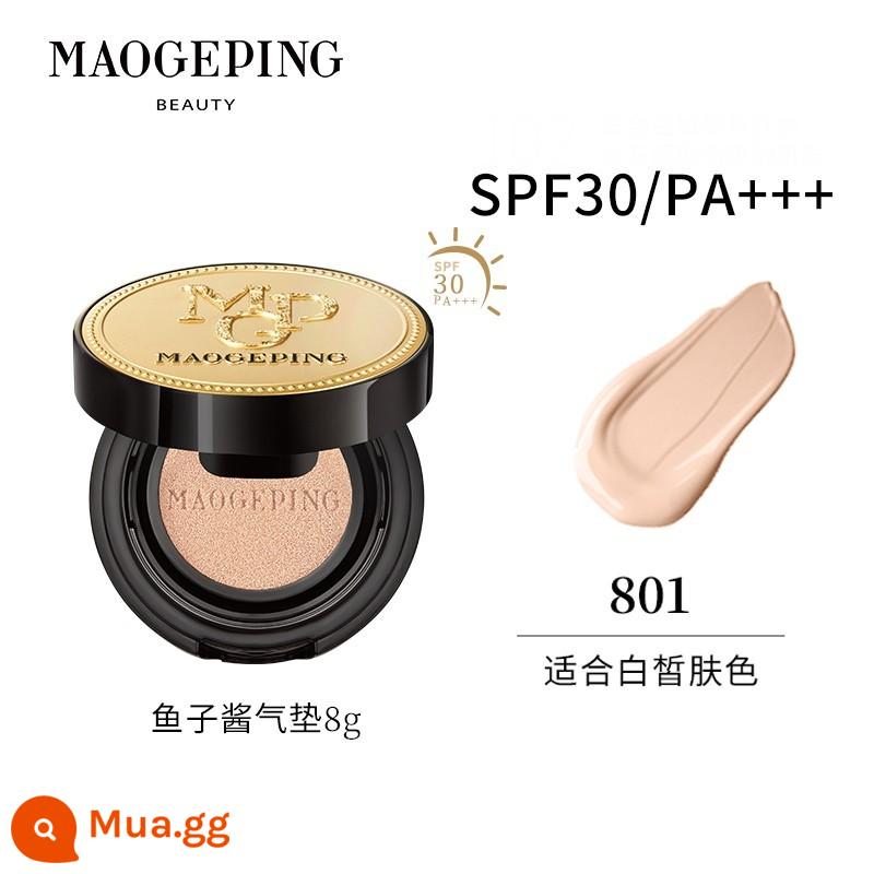 Mao Geping caviar air cushion kem nền dạng lỏng nuôi dưỡng da che khuyết điểm dưỡng ẩm trang điểm lâu trôi kem bb khô da dầu nữ chính hãng - [Trang phục trang trọng] Đệm hơi mới 801 8g