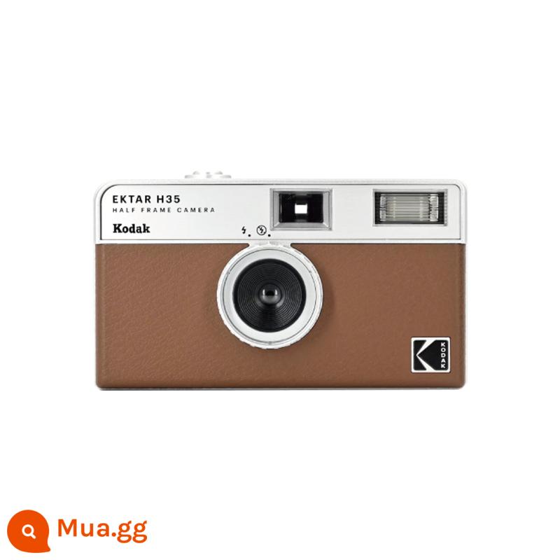 Máy ảnh phim nửa khung Kodak KODAK EKTAR H35 135 món quà sinh nhật máy ảnh đánh lừa không dùng một lần - Màu nâu