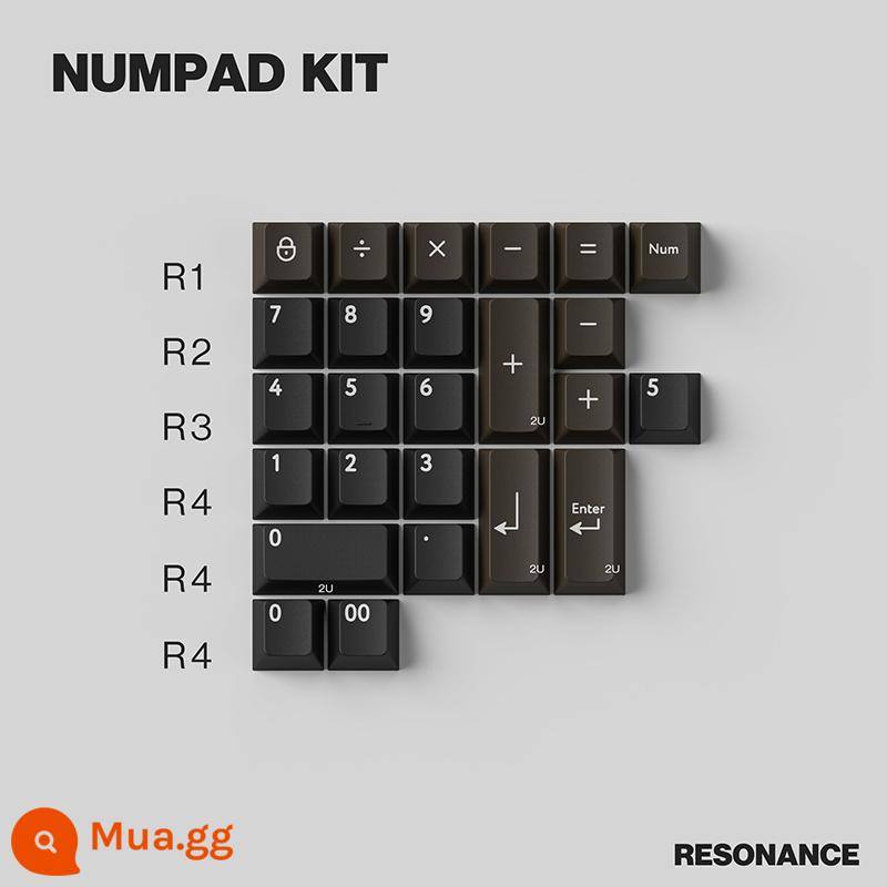 【ZD】Bàn phím cơ tùy chỉnh PBTFANS™ PBT hai màu RESONANCE keycap - bây giờmpad