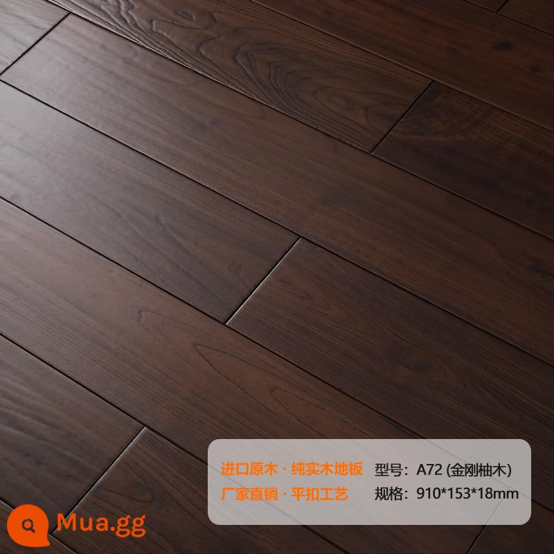 Longyan Diamond Teak Oak Sàn gỗ nguyên khối Nhà máy bán hàng trực tiếp Hạt gỗ màu xám Phòng ngủ gia đình Thân thiện với môi trường - Gỗ Tếch Kim Cương Nâu A72