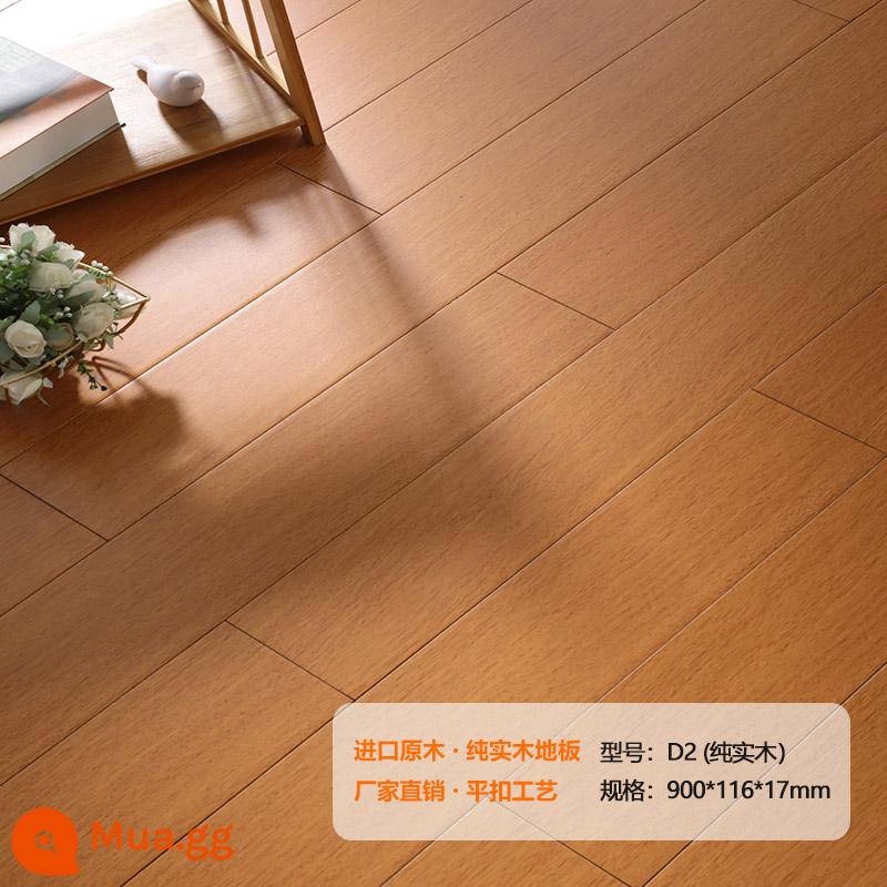 Longyan Diamond Teak Oak Sàn gỗ nguyên khối Nhà máy bán hàng trực tiếp Hạt gỗ màu xám Phòng ngủ gia đình Thân thiện với môi trường - Cam D2 Ưu Đãi Đặc Biệt