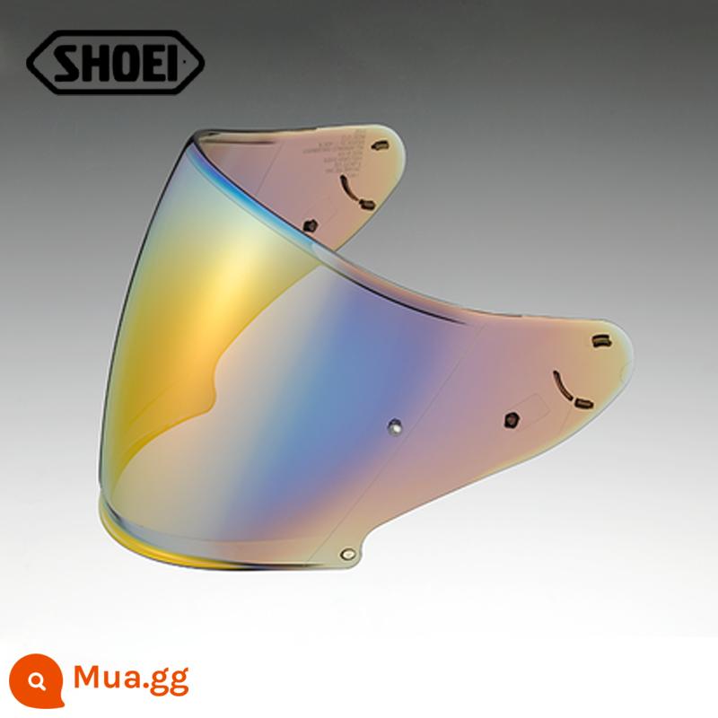 Nhập khẩu từ Nhật Bản SHOEI X14/Z-7/GT-Air/Z8/NEOTEC Mũ bảo hiểm xe máy ban đầu nhà máy mạ điện gương photochromic - Màu cam J-CRUISE mạ điện màu cam