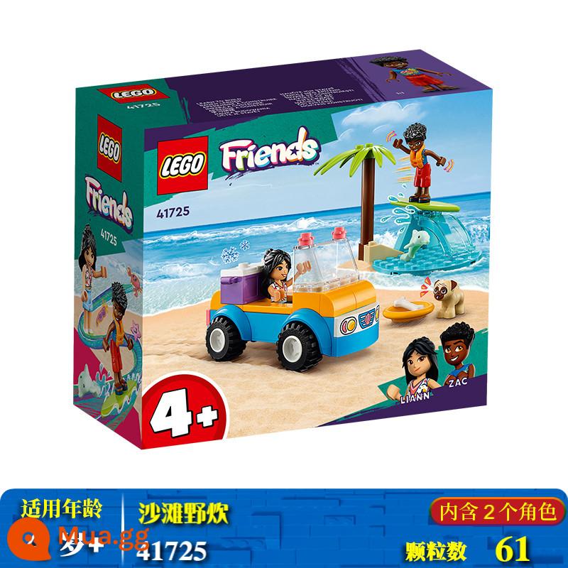 Lego Bé Gái Lắp Ráp Khối Xây Dựng Đồ Chơi Nhà Hàng Bạn Bè Công Chúa Elsa Frozen Disney Lâu Đài Quà Tặng - Dã ngoại bãi biển