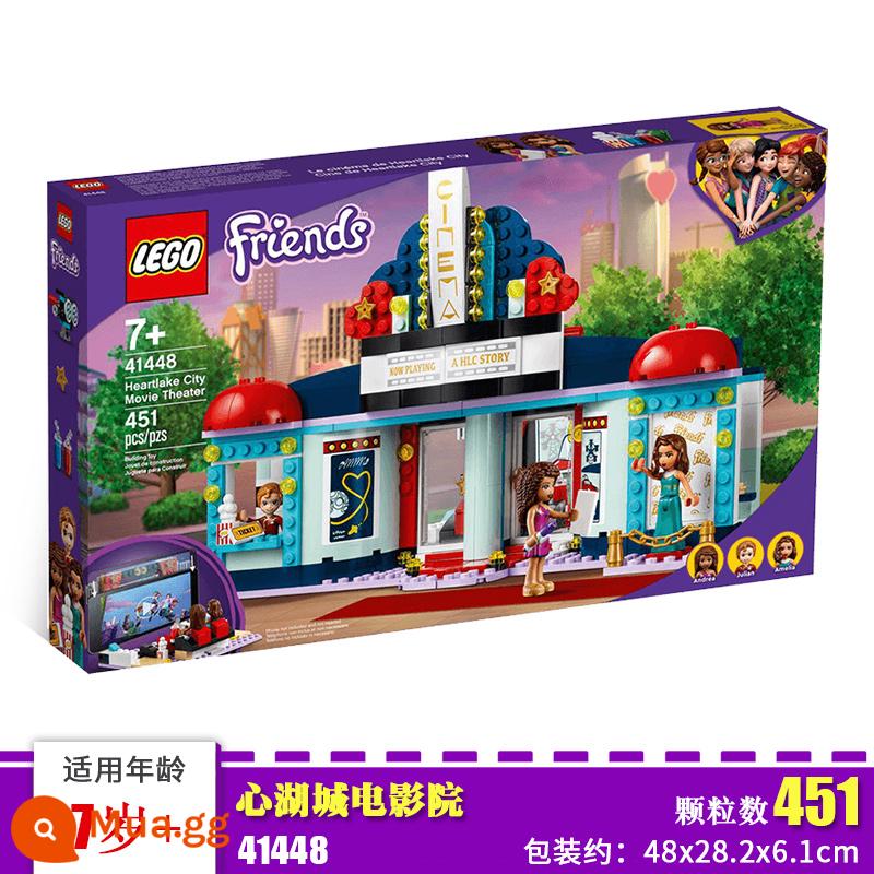 Lego Bé Gái Lắp Ráp Khối Xây Dựng Đồ Chơi Nhà Hàng Bạn Bè Công Chúa Elsa Frozen Disney Lâu Đài Quà Tặng - Rạp chiếu phim thành phố Heart Lake