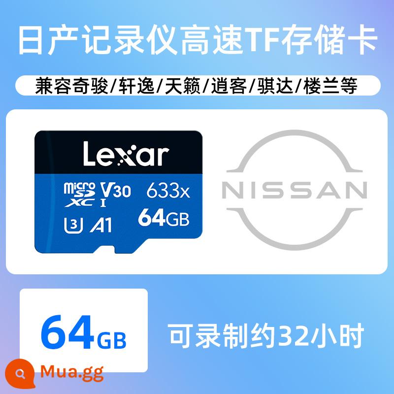 [Đặc biệt Qashqai] Thẻ nhớ máy ghi âm lái xe Lexar Nissan Thẻ nhớ đặc biệt 32g 21 mẫu 2022 mẫu Zhixiang flagship cao cấp phiên bản thí điểm thẻ nhớ TF lưu trữ tốc độ cao - 6 đầu ghi lái xe Nissan 4G chuyên dụng