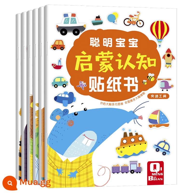 Trẻ Em Tập Trung Miếng Dán Sách 0-2-3 Đến 6 Tuổi Miếng Dán Hoạt Hình Cho Bé Miếng Dán Miếng Dán Đồ Chơi Giáo Dục Miếng Dán Sách - Sách dán nhãn dán khai sáng nhận thức cho bé