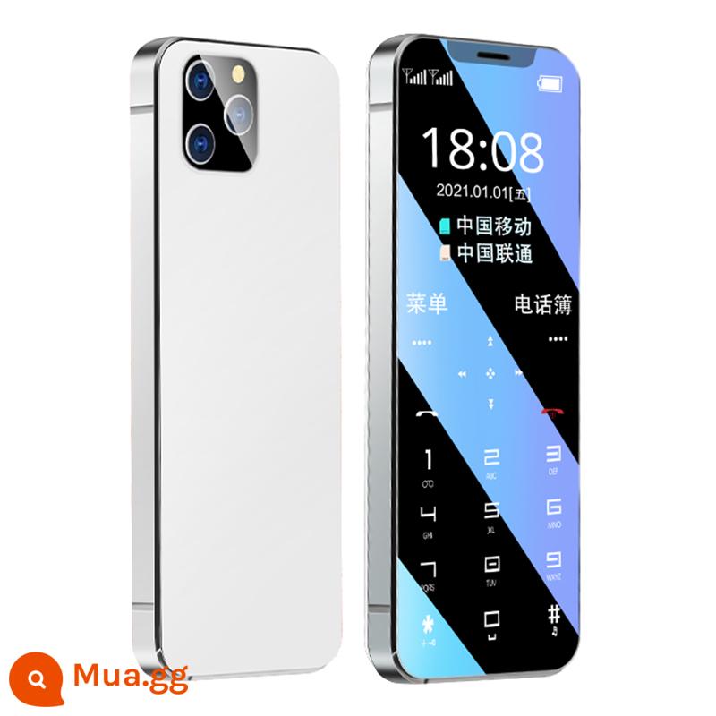 Full Netcom 4G siêu mỏng điện thoại mini học sinh bỏ nghiện Internet máy không thông minh thẻ định vị nam nữ học sinh cấp 2, cấp 3 nút vô hình di động Unicom Telecom máy siêu nhỏ bỏ túi cho người già - tưởng tượng trăng trắng