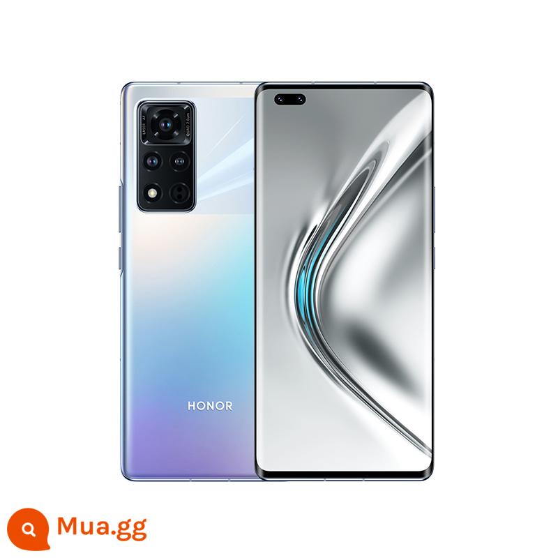 HONOR/Honor V40 ra mắt sản phẩm mới Điện thoại di động màn hình cong 5G chính hãng chơi game toàn màn hình ảnh học sinh - titan rỗng bạc