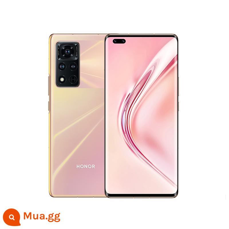 HONOR/Honor V40 ra mắt sản phẩm mới Điện thoại di động màn hình cong 5G chính hãng chơi game toàn màn hình ảnh học sinh - Hoa hồng vàng