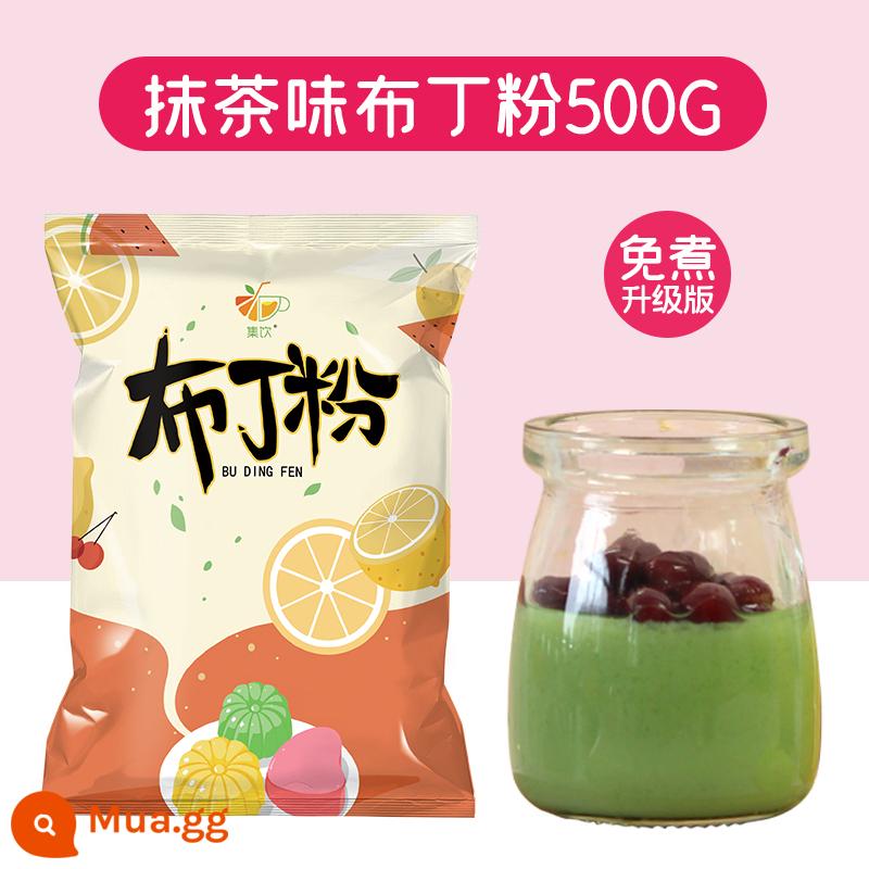 Bộ sưu tập uống 1kg bột pudding trứng quán trà sữa bột thạch đặc biệt hộ gia đình tự làm thương mại trà sữa nguyên liệu giá thông quan - Hương vị Matcha-500g