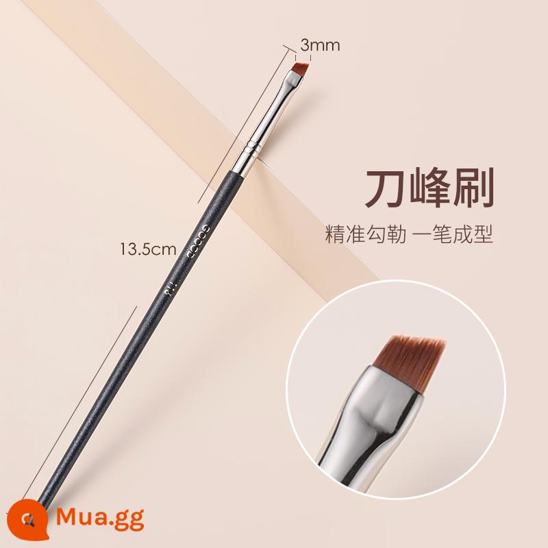 Goody Sickle Eyeliner Brush Eyeshadow Blade Brush Chi tiết cọ Bàn chải lông mày góc cạnh Kem che khuyết điểm dưới mí mắt cho cọ trang điểm tằm - Cọ kẻ mắt dạng lưỡi (Mini Black Rod)