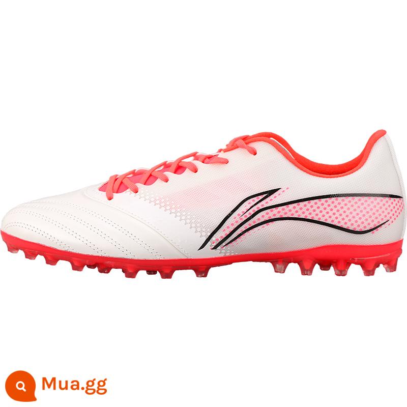 Little plum Li Ning hợp tác sắt series 2 bột sắt MG da kangaroo thứ hai hàng đầu TF gãy móng người lớn giày bóng đá nam - [Trắng Pha Lê Đỏ☆MG Móng Tay Ngắn]ASFS0077 Sắt 2.5