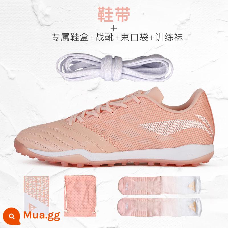 Little plum Li Ning hợp tác sắt series 2 bột sắt MG da kangaroo thứ hai hàng đầu TF gãy móng người lớn giày bóng đá nam - ASTR0175 bộ vest + dây giày (110cm) TF