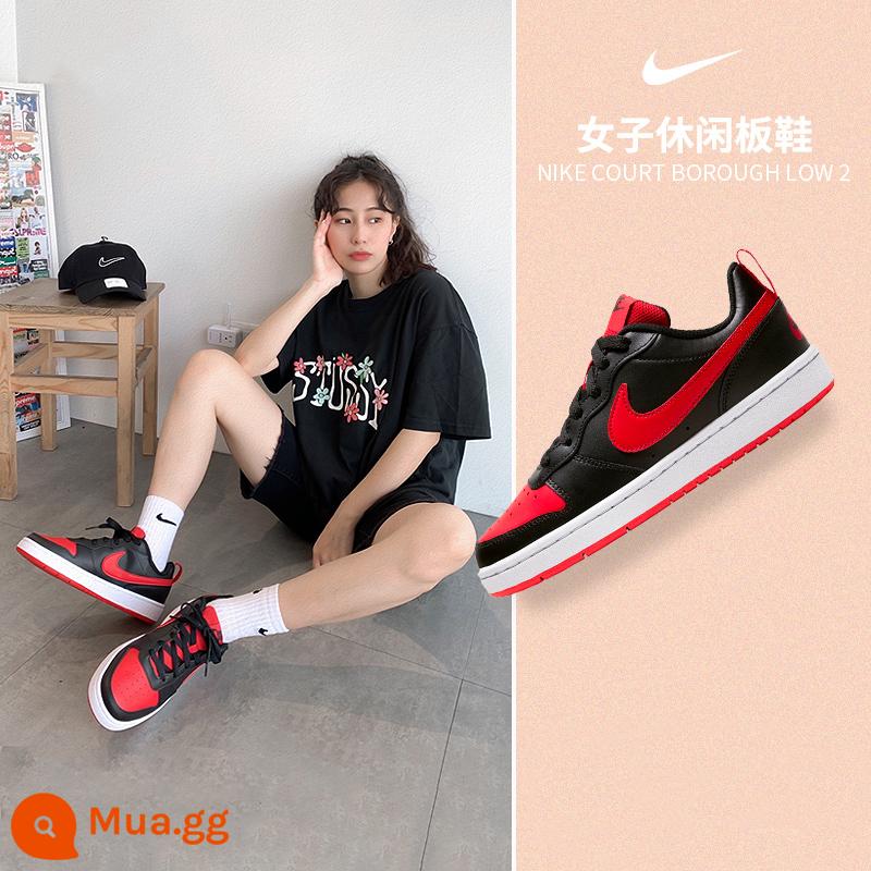 Giày nữ Nike Nike aj chính thức hàng đầu mới màu đỏ chính hãng Air Force One giày thể thao mùa đông giày thường - BQ5448-007/hình chính phong cách hợp thời trang nhỏ màu đen và đỏ cấm mặc