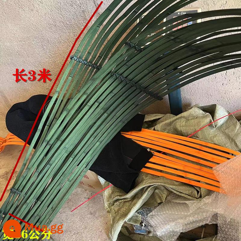 Nhuộm lát tre màu đỏ, xanh lá cây, vàng, xanh dương và đỏ dải tre chất liệu tre handmade DIY mỏng lát tre hoa trang trí đám cưới - Hàng tre xanh đậm dài 3m, rộng 16cm