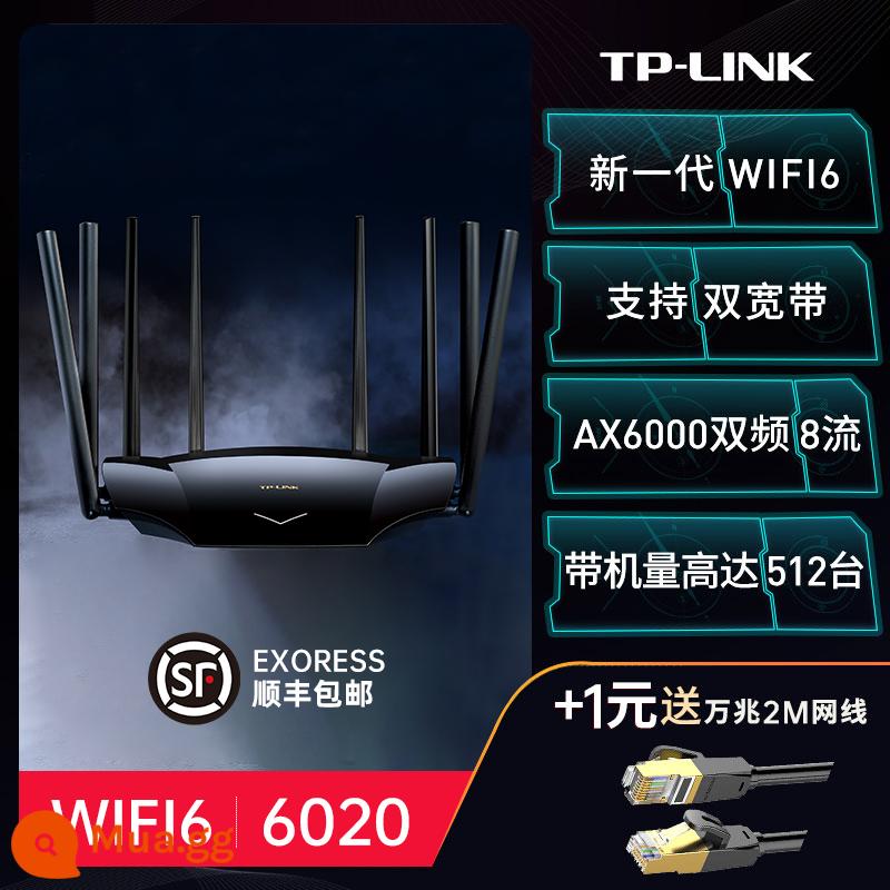 TP-LINK6020 Sản phẩm mới AX6000 WiFi6 Bộ định tuyến không dây cổng Gigabit Trang chủ phủ sóng toàn bộ WiFi tốc độ cao xuyên tường King 5G tần số kép Lưới băng thông rộng kép Số Daping tplink - Wi-Fi6 | AX6000 [Cáp mạng 10G miễn phí]