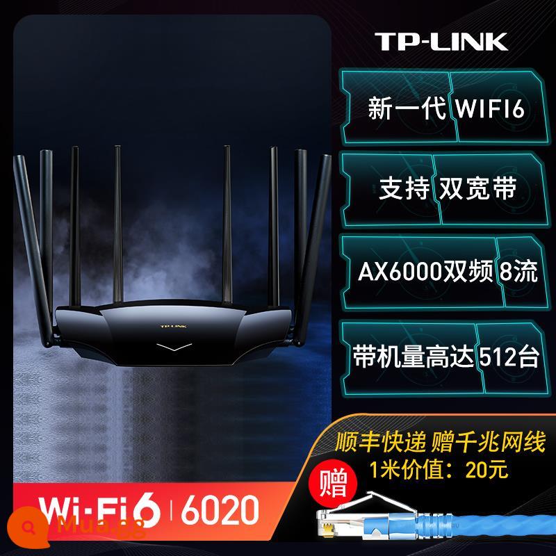 TP-LINK6020 Sản phẩm mới AX6000 WiFi6 Bộ định tuyến không dây cổng Gigabit Trang chủ phủ sóng toàn bộ WiFi tốc độ cao xuyên tường King 5G tần số kép Lưới băng thông rộng kép Số Daping tplink - Wi-Fi6 | AX6000 [Hỗ trợ băng thông rộng kép]