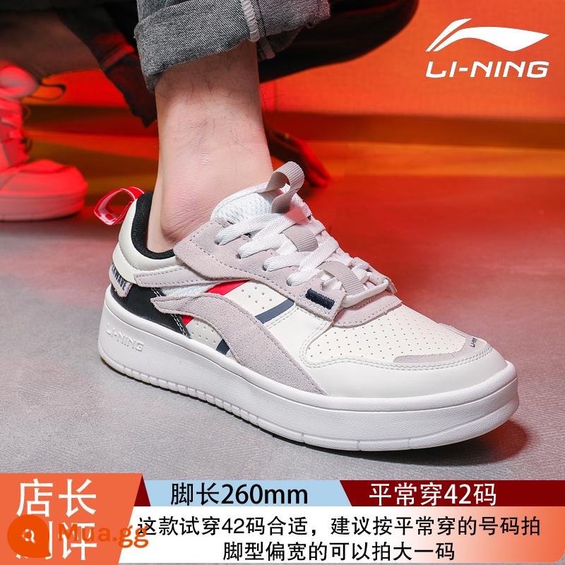 Giày li ning abang giày nam Giày retro 2022 MỚI SNEAK LIGHT SNEAKERS 3K BAN CASUAL BOOD SHOD AGCP345 - 085 bạch tuyết [mã chuẩn]