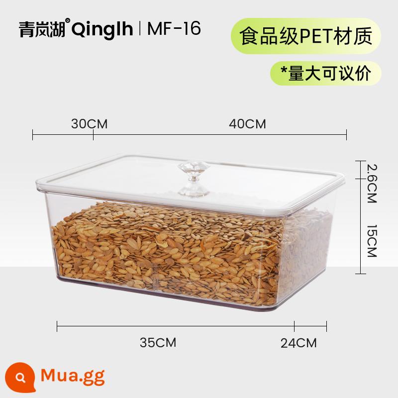 Siêu thị niêm phong bể chứa hàng hóa hàng hóa khô với hộp hiển thị hộp niêm phong hộp đóng hộp thùng của hạt ăn nhẹ hiển thị trong suốt - MF-16 (dài 30*rộng 40*cao 15CM)