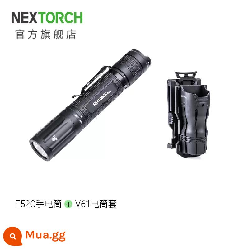 Naled E52C sạc trực tiếp EDC đèn pin ngoài trời ánh sáng mạnh siêu sáng tầm xa đèn pin thẳng nhỏ 3000 lumens - E52C+V61