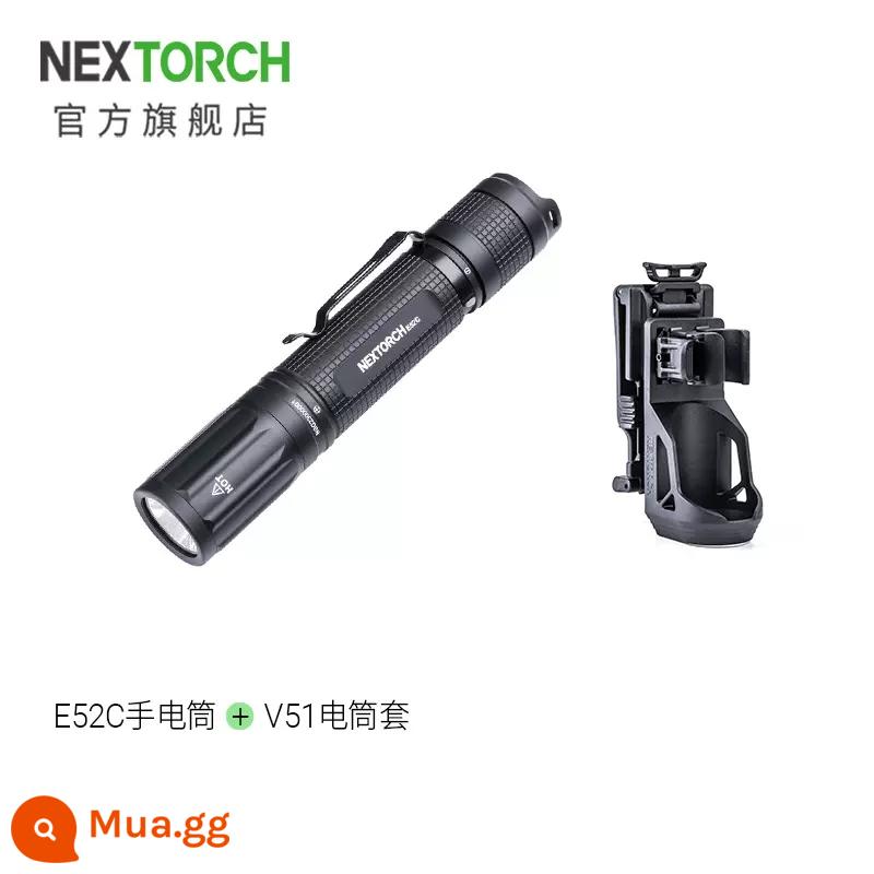 Naled E52C sạc trực tiếp EDC đèn pin ngoài trời ánh sáng mạnh siêu sáng tầm xa đèn pin thẳng nhỏ 3000 lumens - E52C+V51