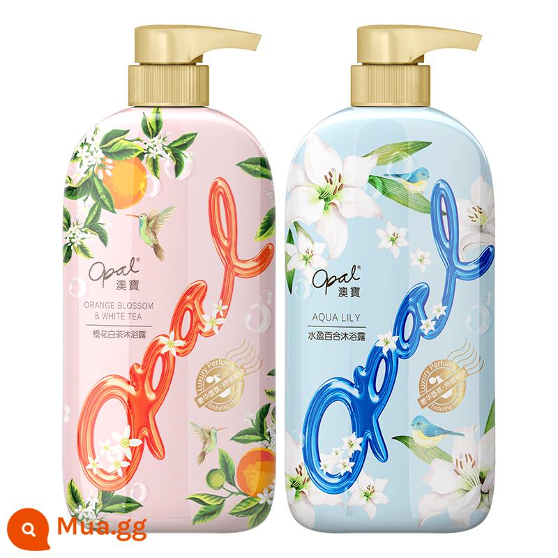 [Trợ Giá] Sữa Tắm Opal Dưỡng Ẩm Làm Sạch Da Sữa Tắm Dưỡng Ẩm Hương Thơm 500Ml - [2 chai] Sữa Tắm Hoa Cam 500ml + Sữa Tắm Lily 500ml