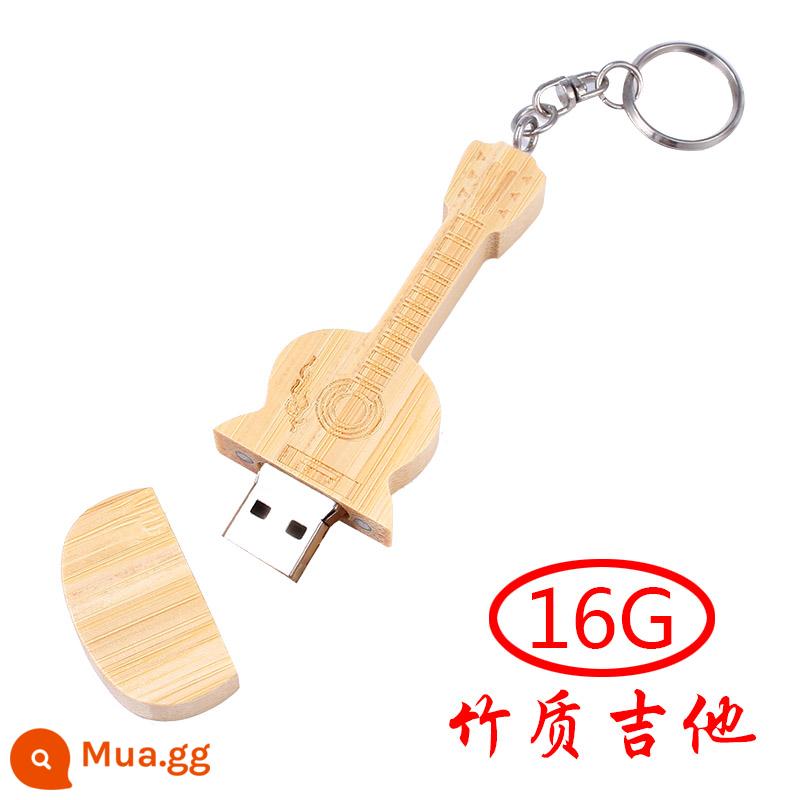 [Sản phẩm chính hãng chính thức] Pen Drive 32g Guitar gỗ Máy tính sinh viên Điện thoại di động Quà tặng sử dụng kép 32GUSB Pen Drive Chữ Máy tính văn phòng Điện thoại di động Cặp đôi Triển lãm tiệc cưới Tiệc triển lãm sự kiện LOGO - Đàn guitar tre 16.G (đóng gói trong hộp sắt)