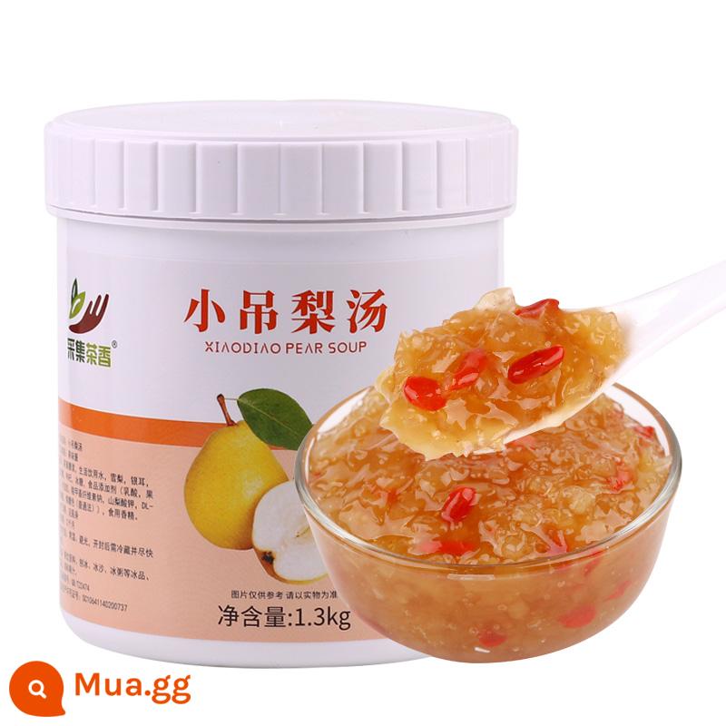 F1.3kg Mứt đào Đào Oolong Crystal Ball Trà hoa quả Cửa hàng nước giải khát Thương mại Nguyên liệu thô Bột hạt Nước sốt - Súp lê Xiaodiao (nên uống nóng) 1,3kg*1 chai