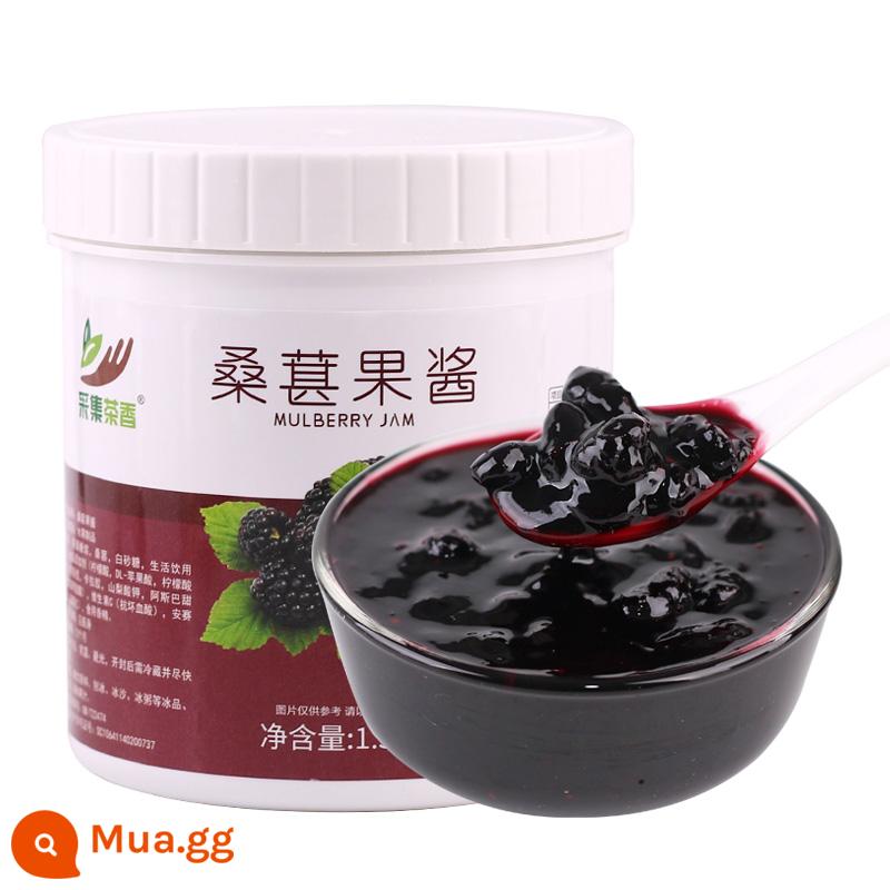 F1.3kg Mứt đào Đào Oolong Crystal Ball Trà hoa quả Cửa hàng nước giải khát Thương mại Nguyên liệu thô Bột hạt Nước sốt - Mứt dâu tằm 1.3kg*1 chai