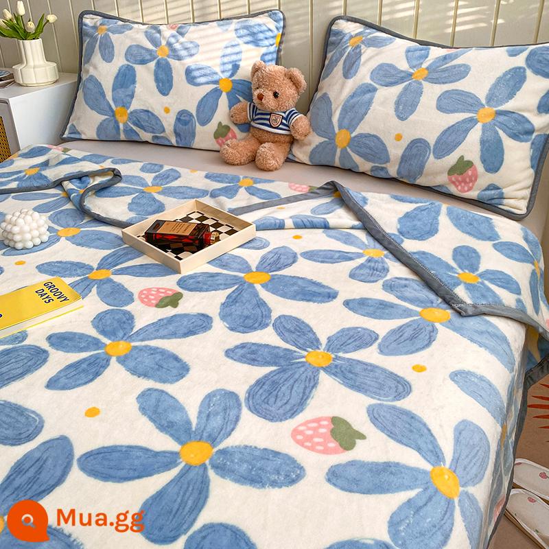 Ins flannel chăn mùa đông dày nhung san hô giường chăn nhỏ giường ngủ trưa sofa chăn xuân thu - Ngôi sao GTJYJJ