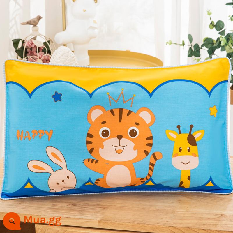 Cặp vỏ gối cotton trẻ em Vỏ gối cotton 30×50 gia dụng 1 vỏ gối đơn 40×60 - [Gói đơn] ZT Happy Star Cat DHF