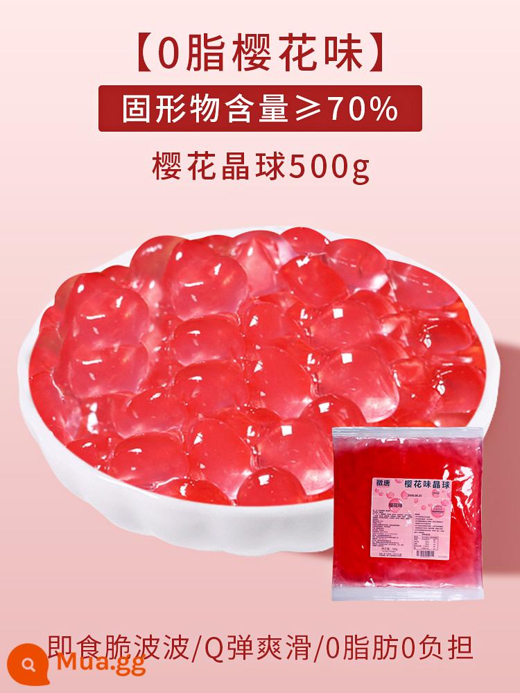 Zhengtang móng ngựa popping trân châu 500g trà sữa trân châu bùng nổ trà sữa trân châu thành phần nhỏ phụ kiện trứng nổ 1000g - [Túi]Sakura Crisp Pop 500g