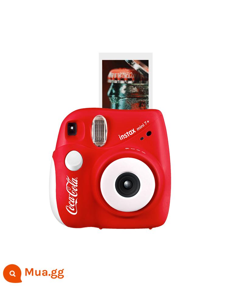 Máy ảnh Fujifilm/Fuji mini7+ Polaroid nam nữ học sinh và trẻ em entry giá rẻ 7c/s - Đen trắng 7+ Phong cách Coca-Cola