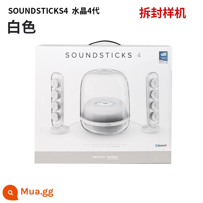 harman kardon/Harman·Kardon Aura Studio3 thủy tinh pha lê 4 âm thanh Bluetooth không dây cho máy tính để bàn - Máy giải nén màu trắng thế hệ thứ 4 của National Bank Crystal