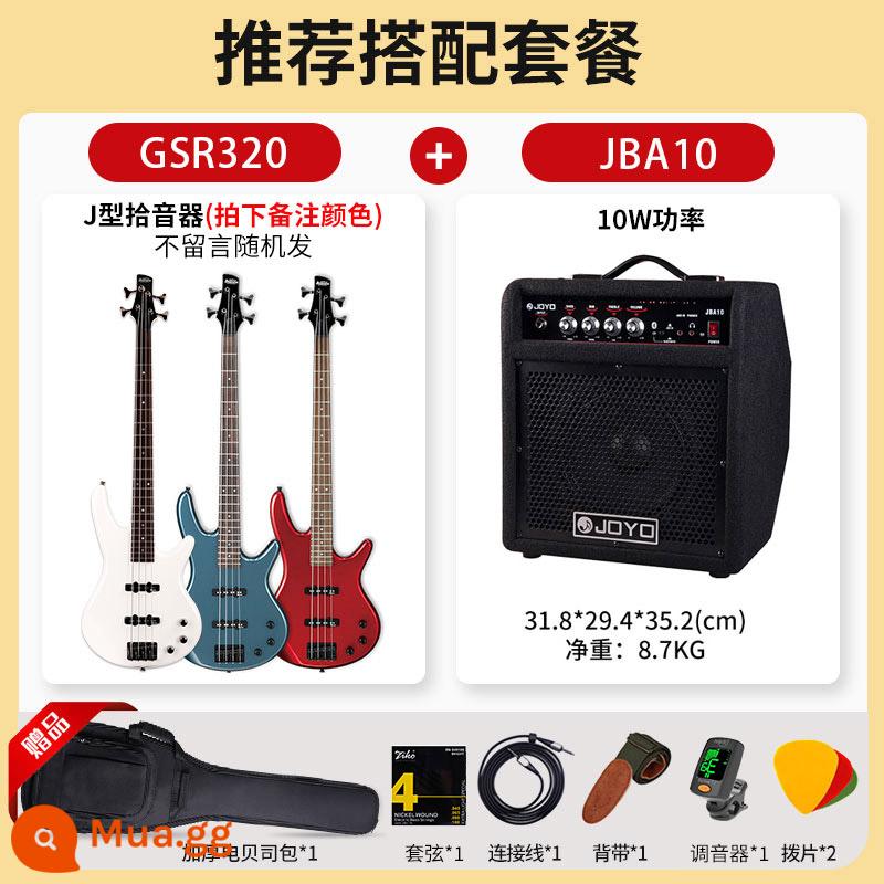 Ibanez Ibanna bass guitar người mới bắt đầu mục nhập bass điện bass bốn dây GSR200/320 bass điện - Gói GSR320+JBA10(10W)