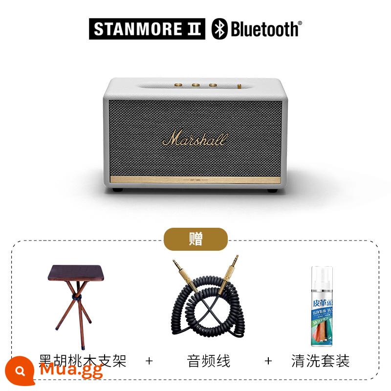 Đã có đăng ký chính thức để kích hoạt mã SN cho loa Bluetooth thế hệ thứ ba Marshall MARSHALL STANMORE II/III. - Giá đỡ bằng gỗ óc chó trắng + đen + cáp âm thanh + bộ vệ sinh