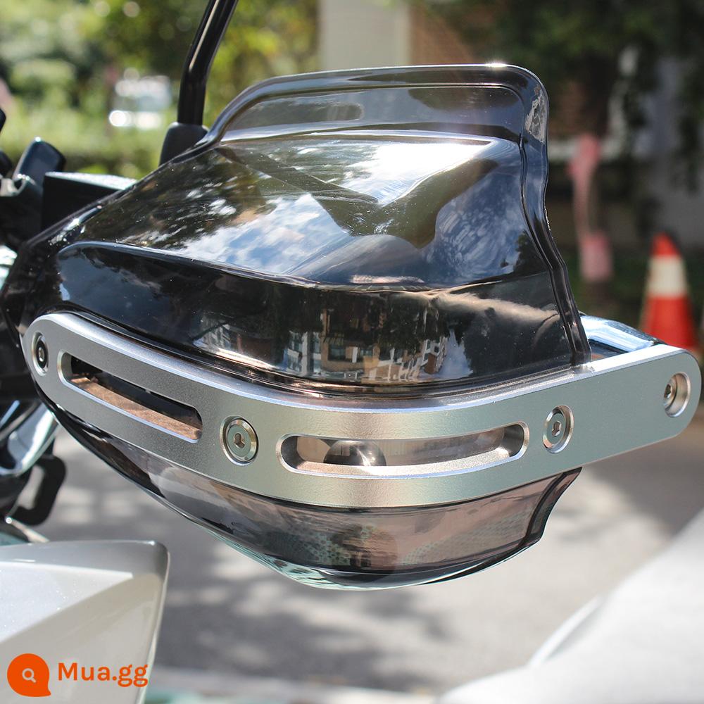 Thích hợp cho Honda pcx160 bảo vệ tay cầm phụ kiện sửa đổi kính chắn gió pcx150 chống gió và chống rơi gw250 - Bảo vệ cánh cung bằng hợp kim nhôm bồ hóng trong suốt