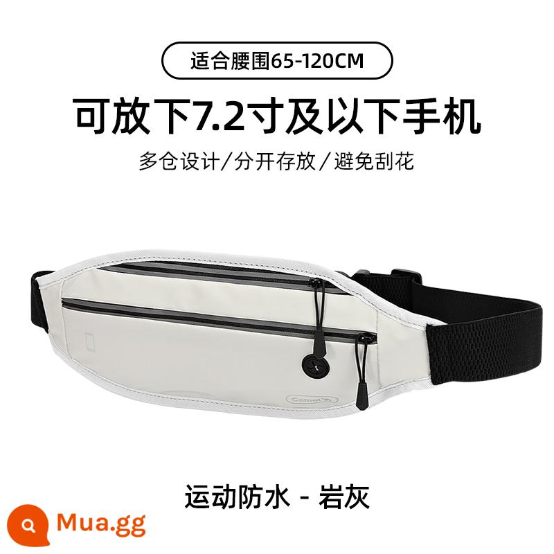 Túi thắt lưng thể thao đa chức năng ngoài trời lạc đà dành cho nam và nữ mẫu công suất lớn tập thể dục Túi đeo ngực Messenger túi chạy bộ túi điện thoại di động túi nhỏ - 1152253003, tro đá