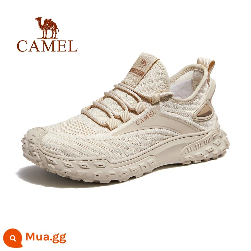 Giày Nam Camel Mùa Xuân 2023 Giày Nam Mới Hợp Thời Trang Tất Cả Phù Hợp Thời Trang Giày Chạy Bộ Thoáng Khí Bay Dệt Giày Sneakers - G13S128119, màu mơ