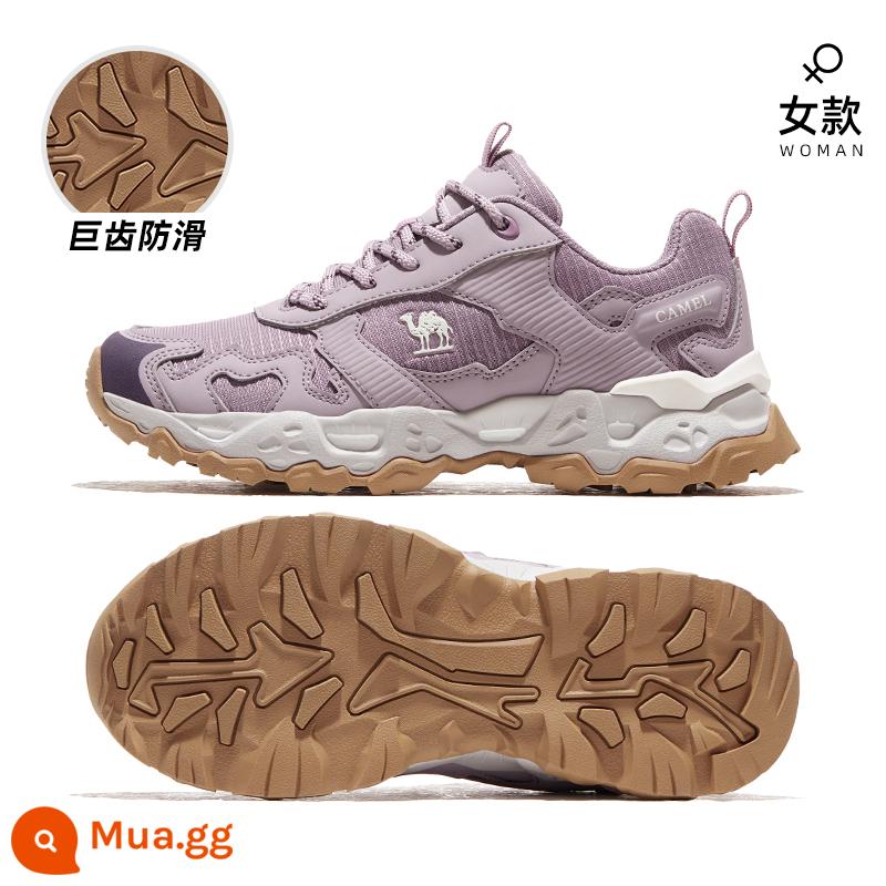 [Magic Rock] Giày đi bộ ngoài trời Camel dành cho nữ mùa thu 2023, giày thể thao đi bộ đường dài chống trượt, thoáng khí, chống mài mòn cho nam - F23A693007, màu tím dâu, cái